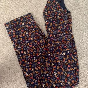 Madewell floral print jumpsuit